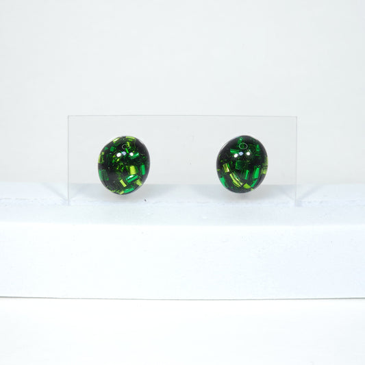 Shi-Go Green Stud Earrings