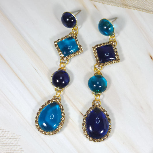 Something Blue Dangle Earrings