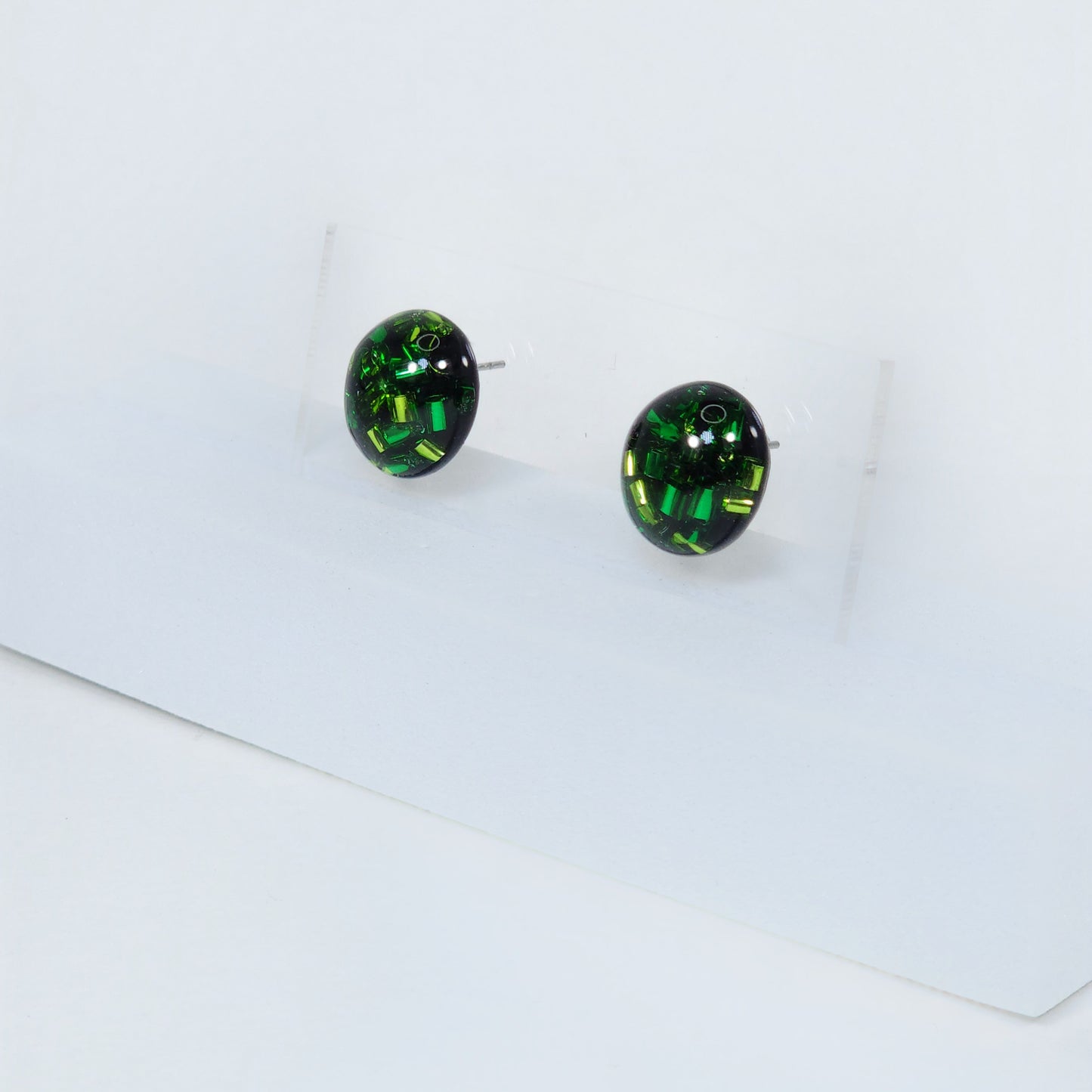Shi-Go Green Stud Earrings