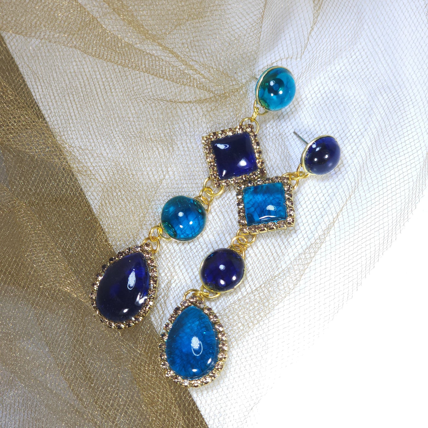 Something Blue Dangle Earrings