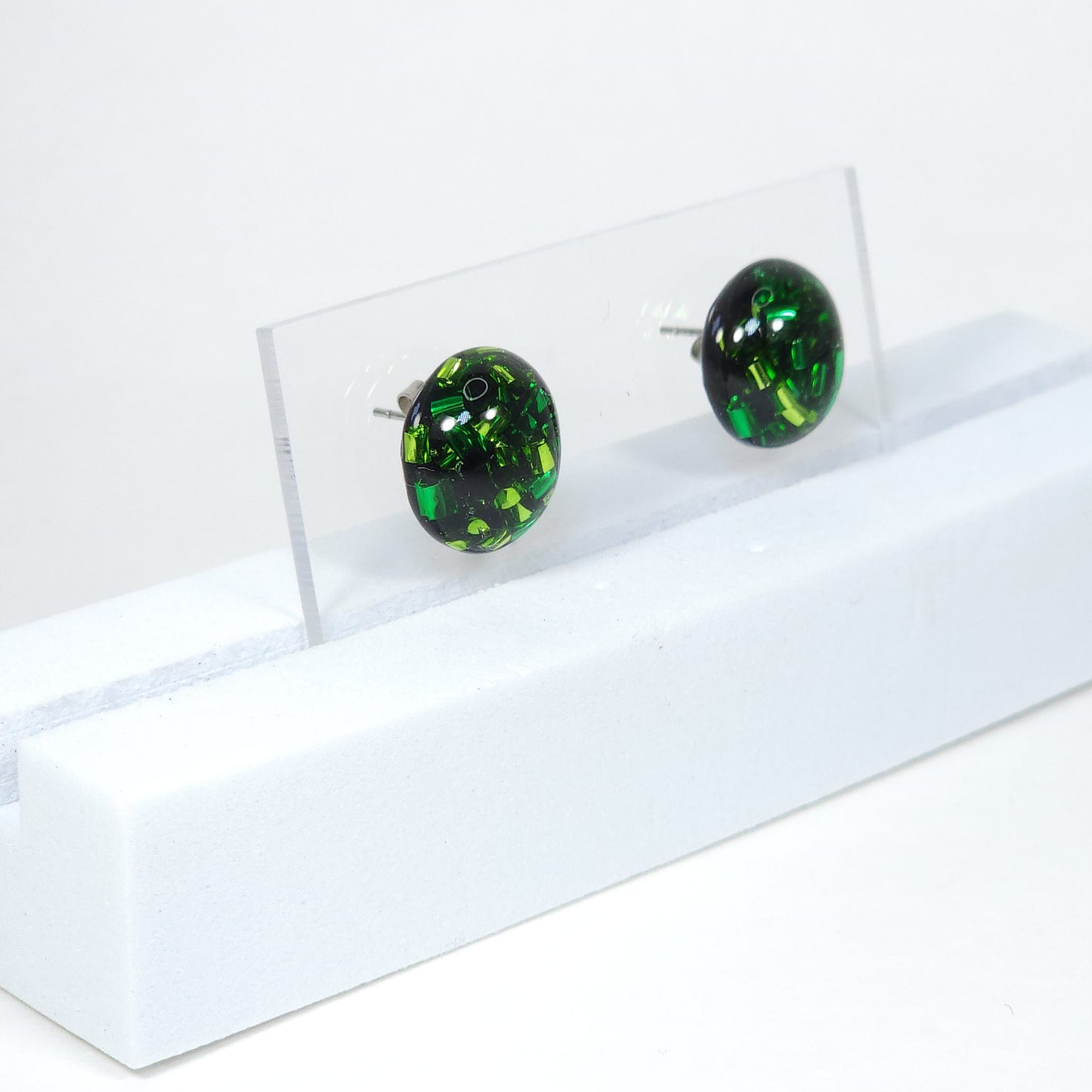 Shi-Go Green Stud Earrings