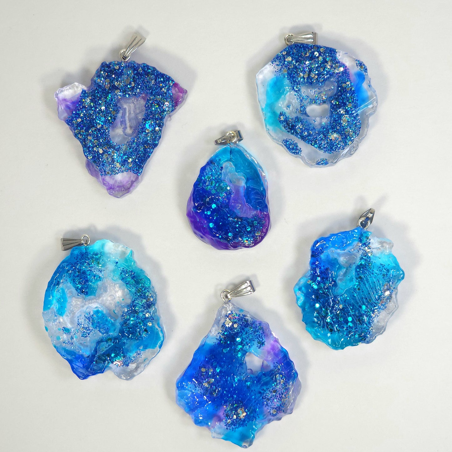 Ice Geode Pendant Set